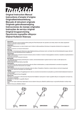 Original Instruction Manual Instructions d`emploi d`origine