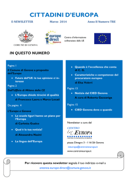 Newsletter CIED n. 3 marzo 2014