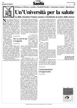 Un`Universit   per la salute - Sistema universitario pisano