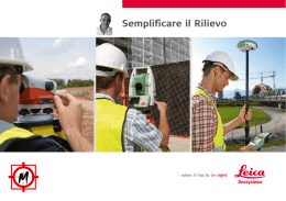 Semplificare il Rilievo