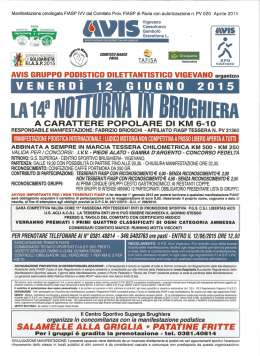 Manifestazione omologata FIASP IVV dal Comitato