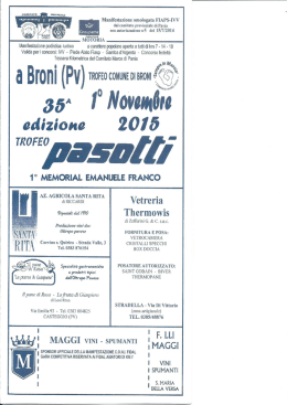 71% da! comitato provinciale di Pavia