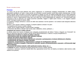 Cultura e Istituzioni Culturali