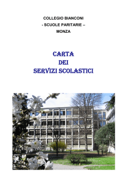 Carta servizi - Collegio Bianconi