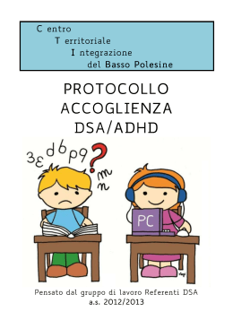 Protocollo DSA-ADHD CTI Basso Polesine 21dic12