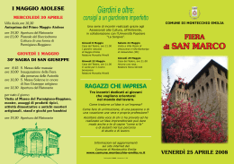 Giardini e oltre - Comune di Montecchio Emilia