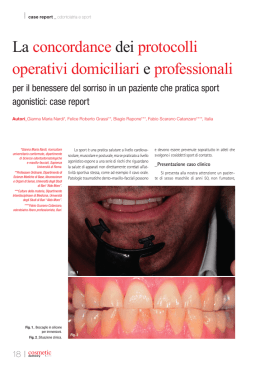 La concordance dei protocolli operativi domiciliari e professionali