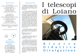 Loiano2 - Osservatorio Astronomico di Bologna