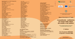 Docenti del master per ordine d`insegnamento