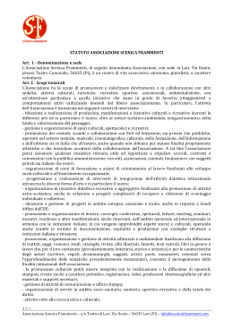 statuto dell`Associazione in formato PDF