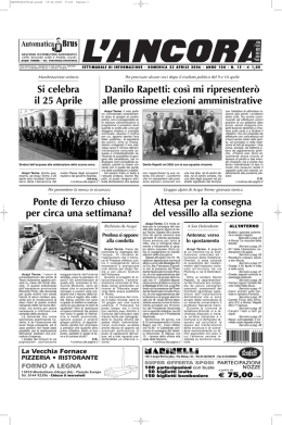 Numero 15 - L`ANCORA edicola