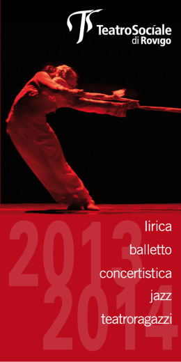 198° Stagione lirica, Balletto, Jazz e Teatroragazzi