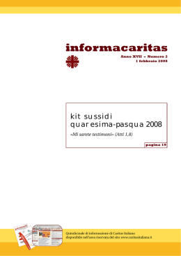 informacaritas - Caritas Italiana