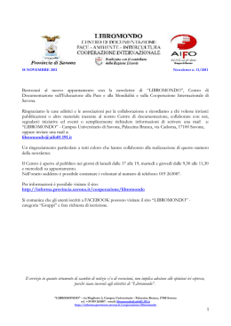 Newsletter n&deg; 11 - Informa Provincia
