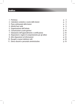Indice - Scuola media Castione