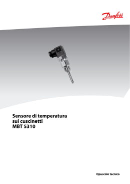 Sensore di temperatura sui cuscinetti MBT 5310