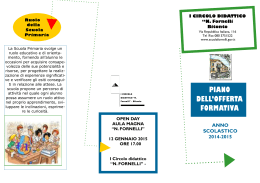 brochure pof 2014-2015 - 1° Circolo Didattico Nicola Fornelli