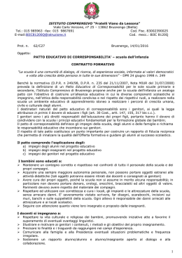 patto di corresponsabilita` scuola dell`infanzia