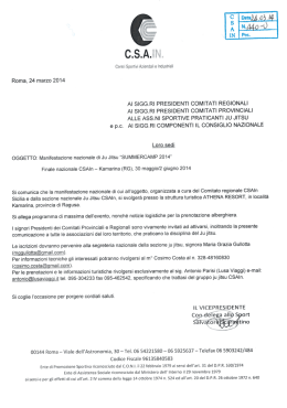 Manifestazione Nazionale Ju Jitsu 2014
