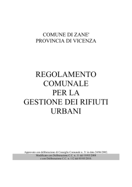 incontri preliminari con i consorzi di smaltimento