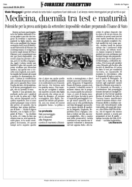 Medicina, duemila tra test e maturit