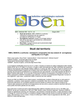 versione PDF - EpiCentro - Istituto Superiore di Sanit&agrave;