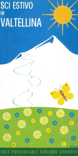 Valtellina Veltlin Sci Estivo Sommerski Prospekt Depliant 1975