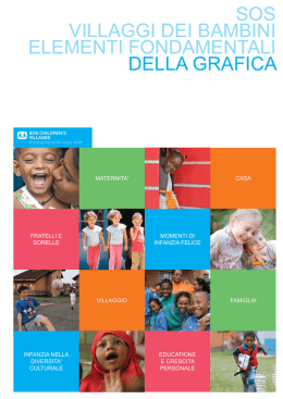sos villaggi dei bambini elementi fondamentali della grafica