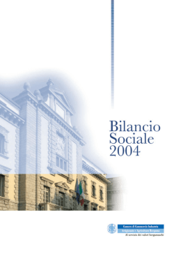 La relazione sociale - Camera di commercio di Bergamo