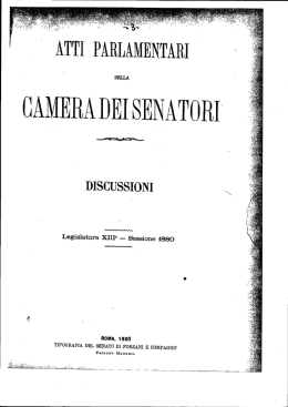 amera dei senatori - Senato della Repubblica