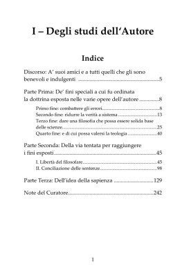Degli studi dell`Autore