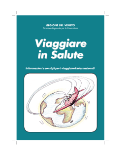 manuale viaggiatore italiano - ULSS n. 3