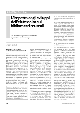 L`impatto degli sviluppi dell`elettronica sui