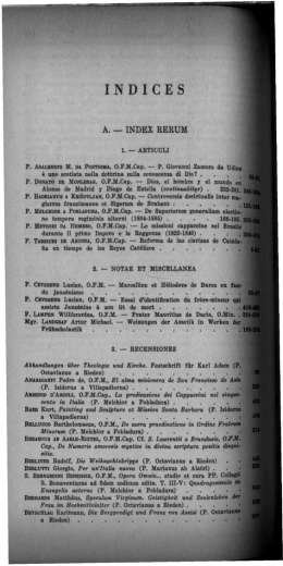 Page 1 INDICES ` A. - INDEX RERUM P. &iquest;Dumm M. DA Pos`rlolu, 0