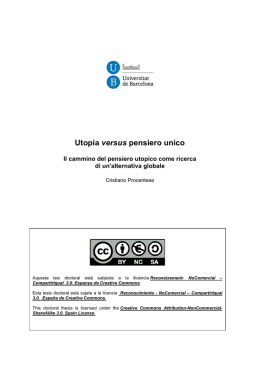 Utopia versus pensiero unico