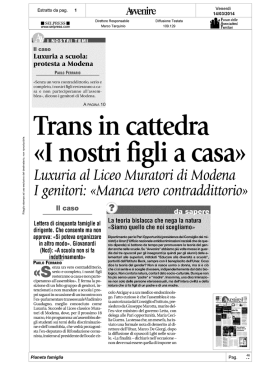 MODENA. Trans a scuola