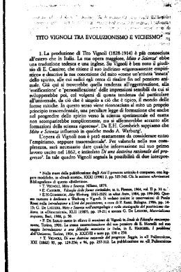 1. La produzione di Tito Vignoli (1828-1914) è più - ispf-lab
