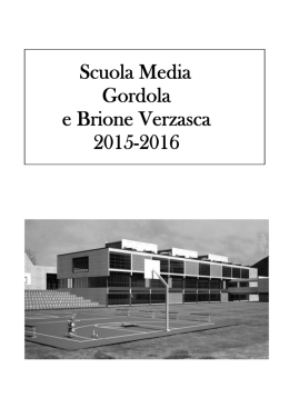 Opuscolo informativo 2015 - Scuola media Gordola e Brione V.