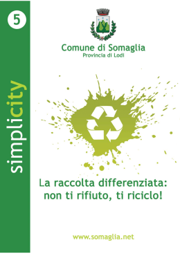 non ti rifiuto, ti riciclo!