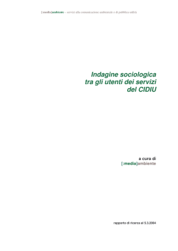 Indagine sociologica