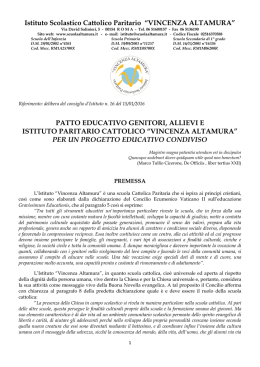 Patto Educativo di Corresponsabilit&agrave; (Editio Maior)