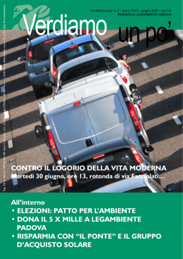 PATTO PER L`AMBIENTE &bull; DONA IL 5 X MILLE A LEGAMBIENTE