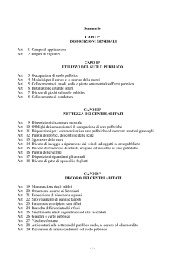 Regolamento di Polizia Urbana