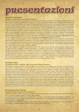 nuove anteprime - Comune di Sant`Antioco