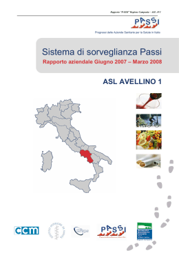 ASL AV1 Passi 2007 - Azienda Sanitaria Locale Avellino