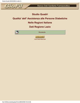 Lo studio Quadri nel Lazio
