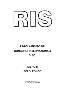 RIS_Fondo_2008_ITA - Comitato provinciale FISI Lecco
