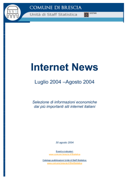 Internet News - Comune di Brescia