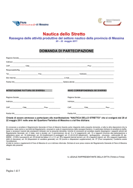 Domanda di Partecipazione
