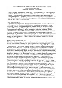 Verbale del Com.Esec. allargato 21.10.2014